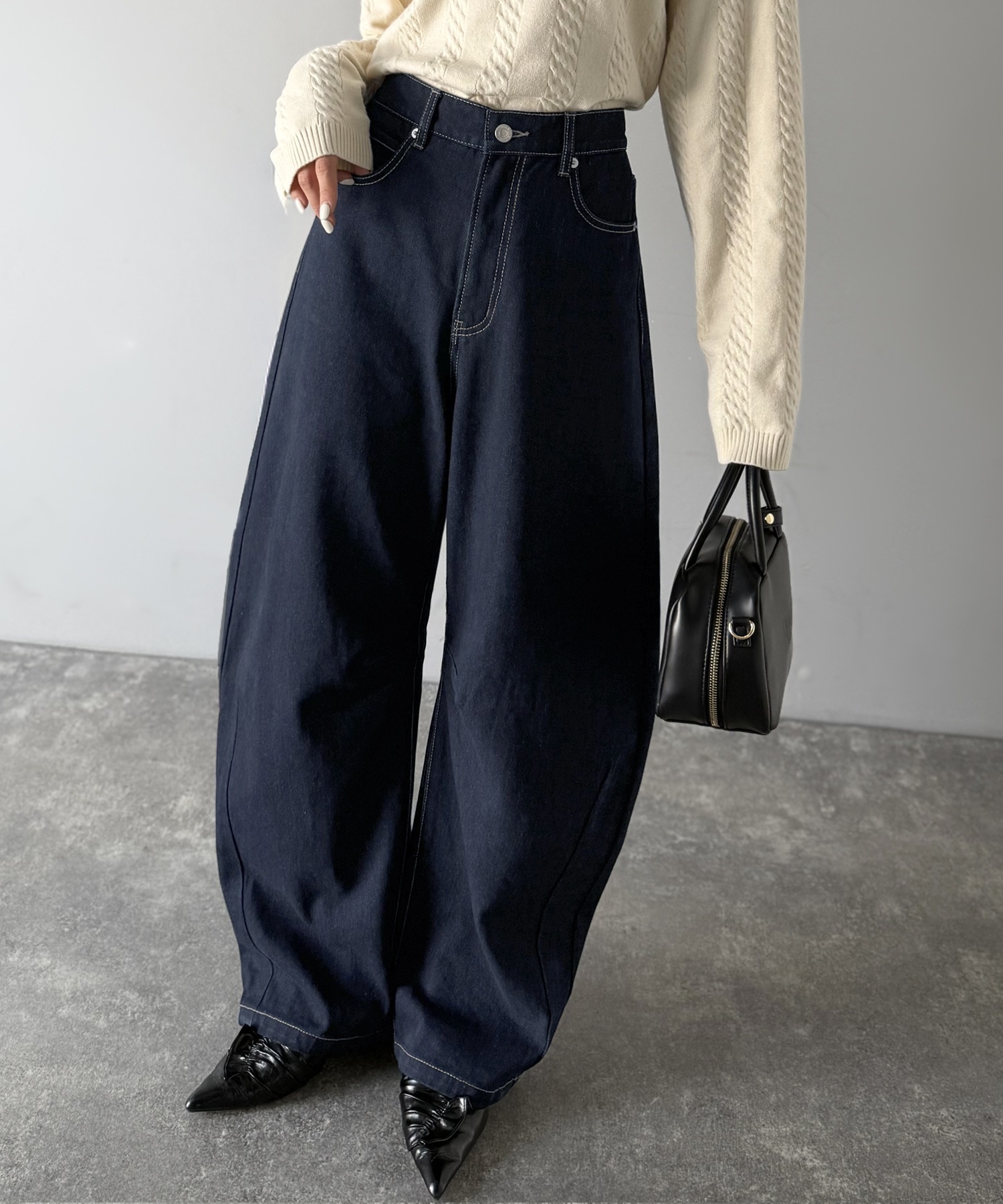 🇯🇵 日系品牌 JAVA 彎刀褲 繭型褲 寬褲 落地褲 長褲 / 預購