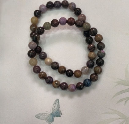 KKss2508289150   6-7mm彩咖手串   尺寸:7mm 手串:16手围