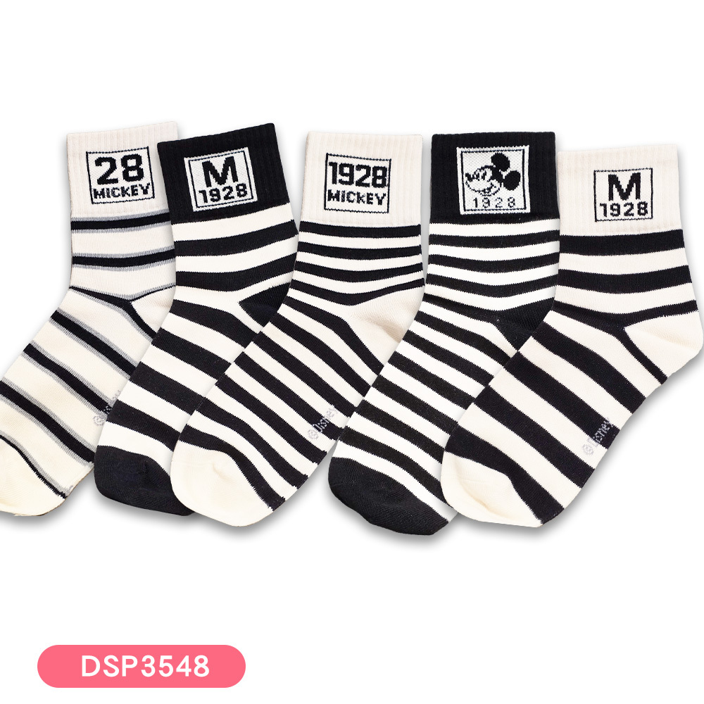 【虎兒寶】迪士尼系列 卡通造型兒童短襪 5雙組 - 米奇 童襪  ( DSP3548 )
