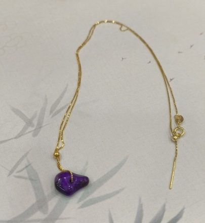 KKss2507042739180   随形银项链   尺寸：约16手围，珠子大小约13～15mm，克重约2g，形状随机