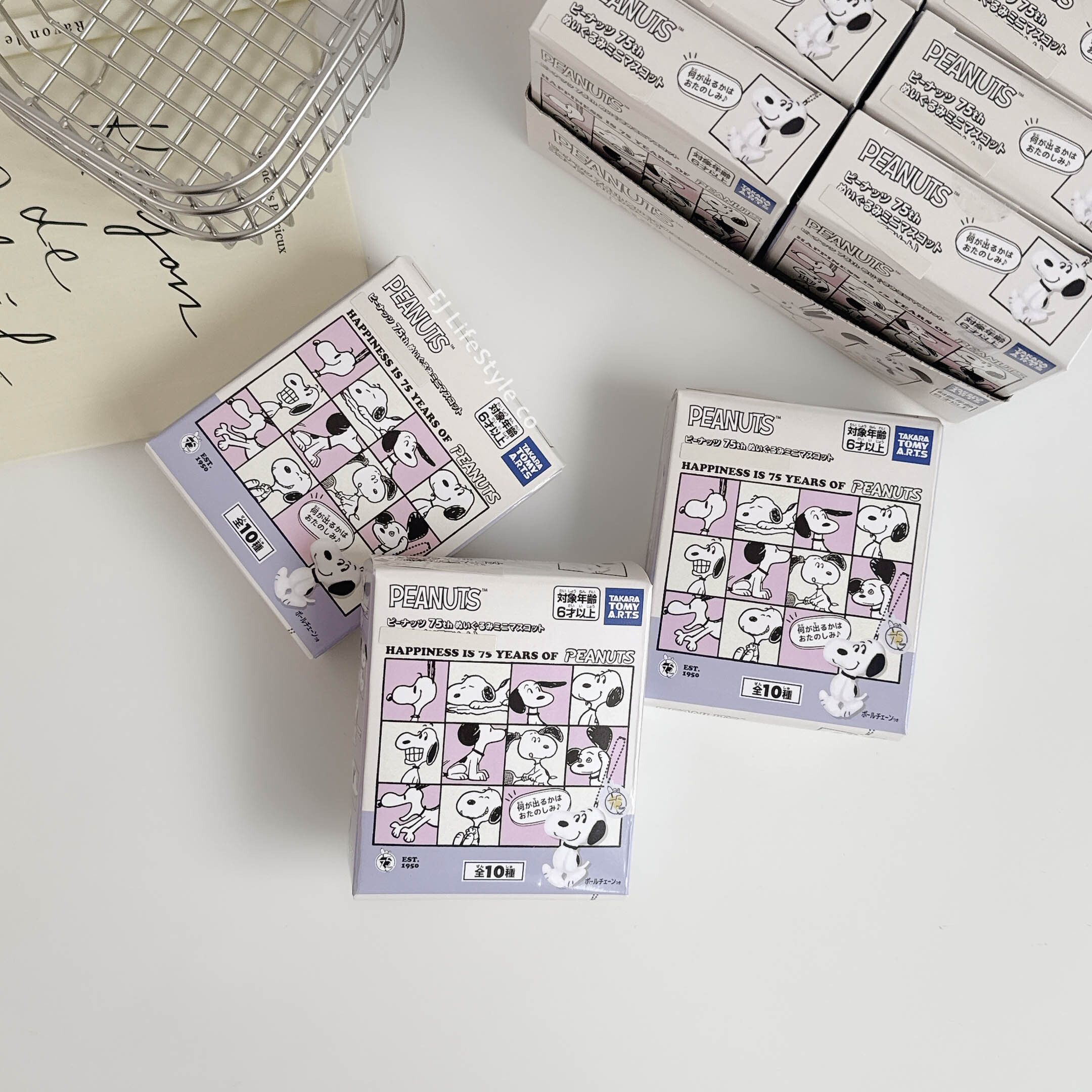 🇯🇵 SNOOPY PEANUTS 75th 第2彈 吊飾盲盒 玩偶吊飾 鑰匙圈 10入一組 / 現+預