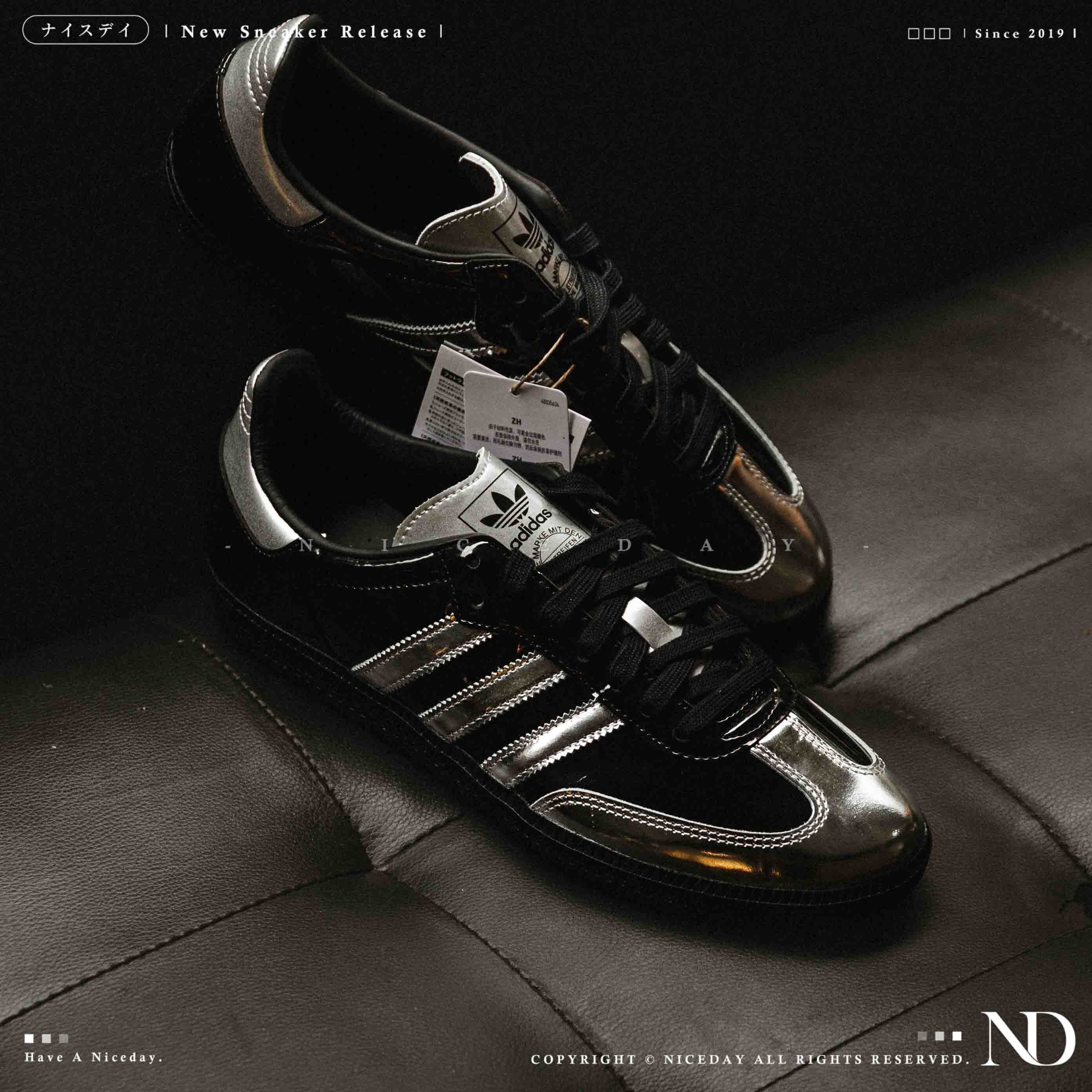 NICEDAY 代購 Atmos x Adidas Originals Samba "Tuxedo" 聯名 黑銀 銀 IH3364