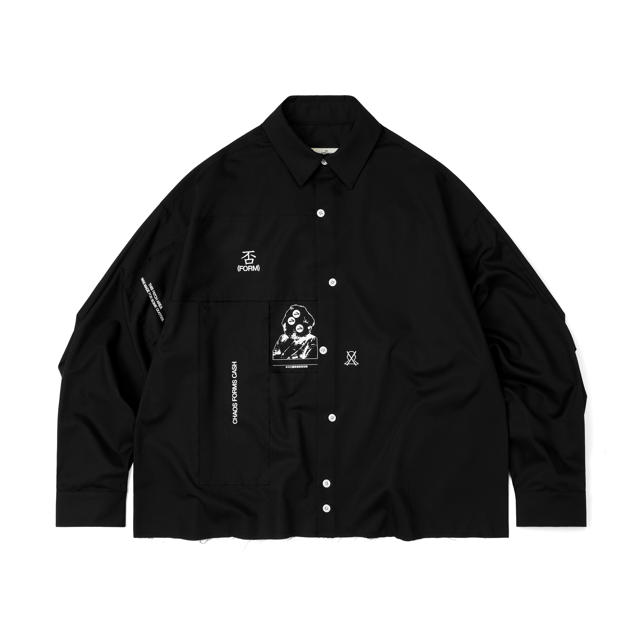Wall of Sound - 3:20/“BURN” Anarchyy Cropped Shirt - Black