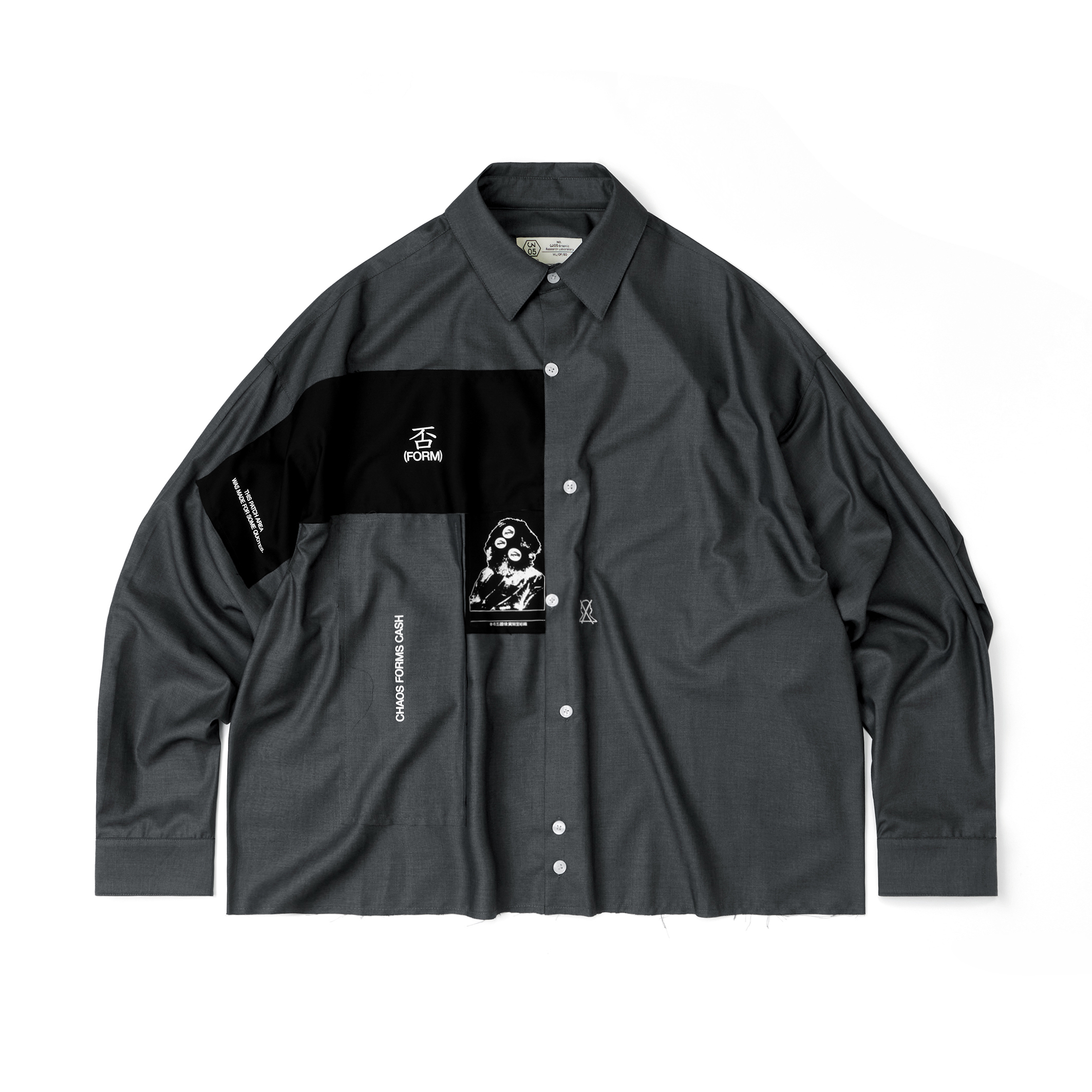 Wall of Sound - 3:20/“BURN” Anarchyy Cropped Shirt - Gray