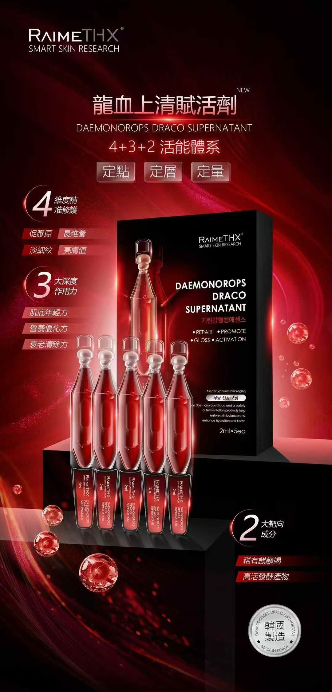 RaimeTHX 龍血上清活顏精華(2mlx5pcs)