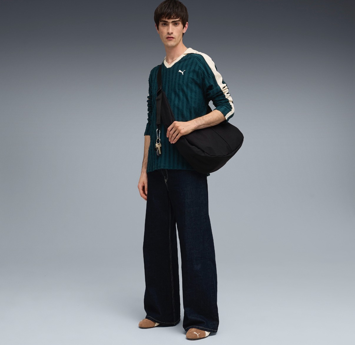 PUMA Polo Shirt, PUMA T7 ROSE, Unisex Polo Black, Women Polo Green