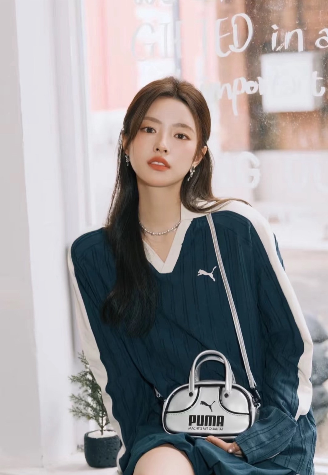 PUMA Polo Shirt, PUMA T7 ROSE, Unisex Polo Black, Women Polo Green