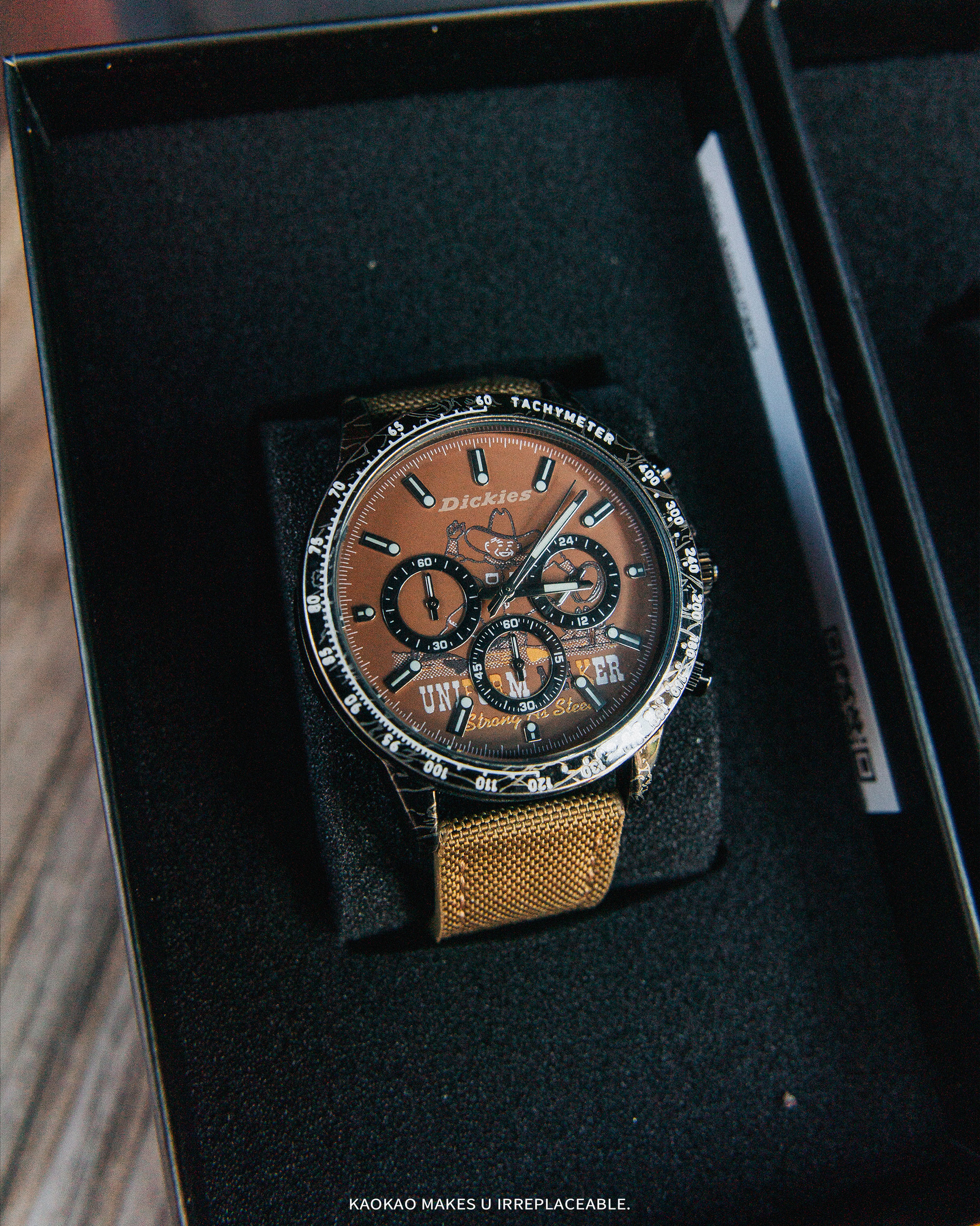 Dickies 石英機芯 尼龍錶帶 復古防水 手錶