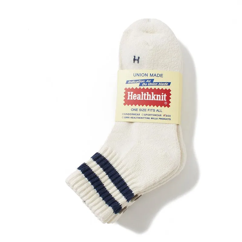 Healthknit 2 Line 3P Socks Khaki/ Navy/ Brown 25-27cm 191-3695