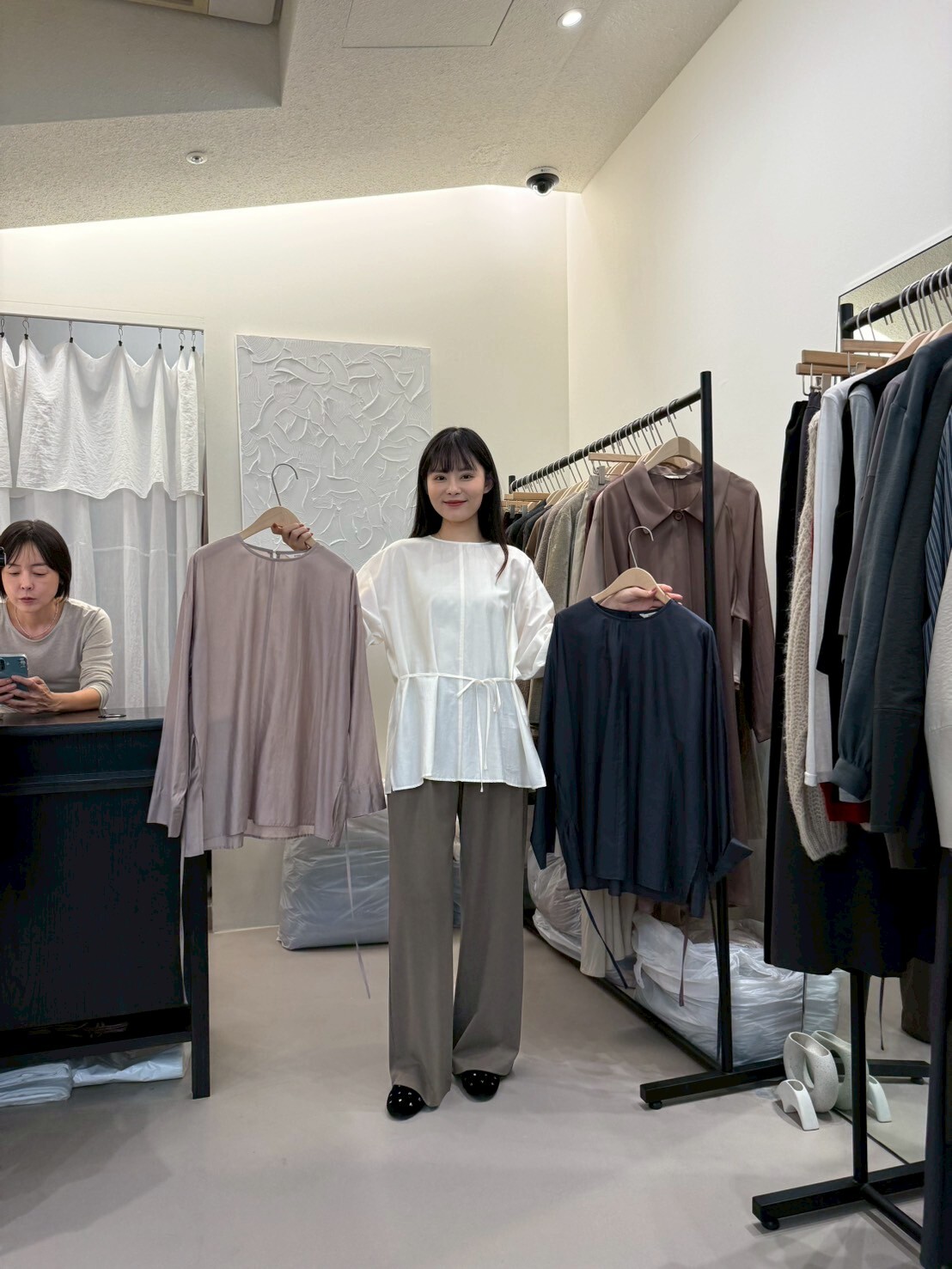 KN5017 中線綁繩上衣