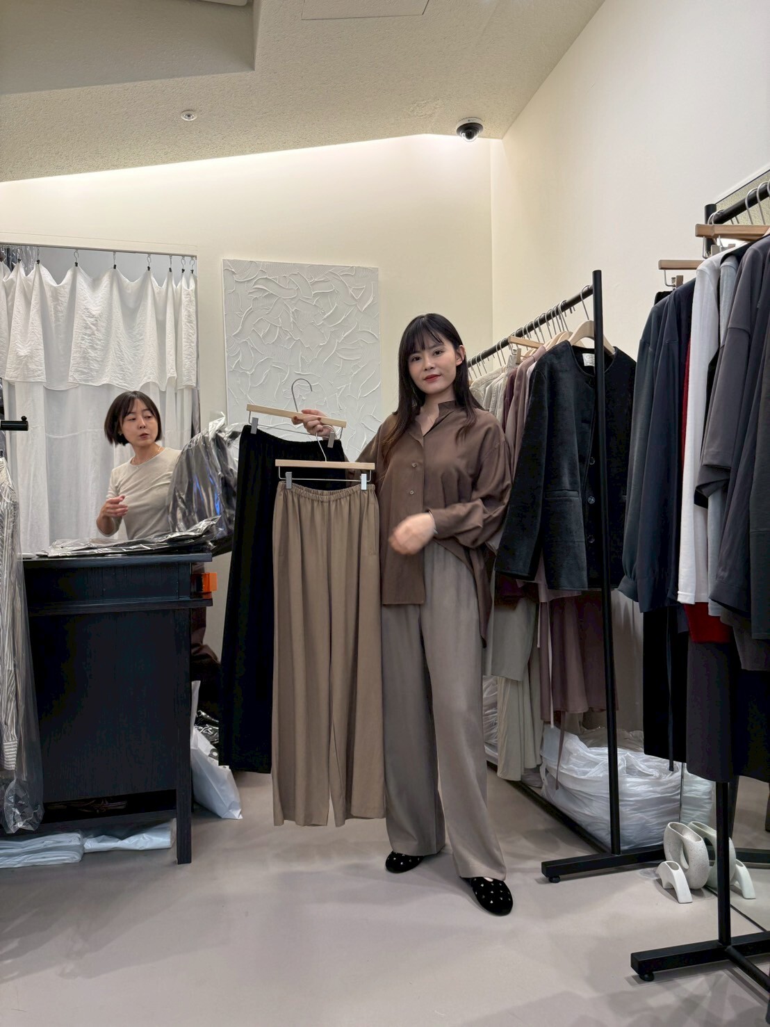 KN5016 紋路感全橡筋長褲