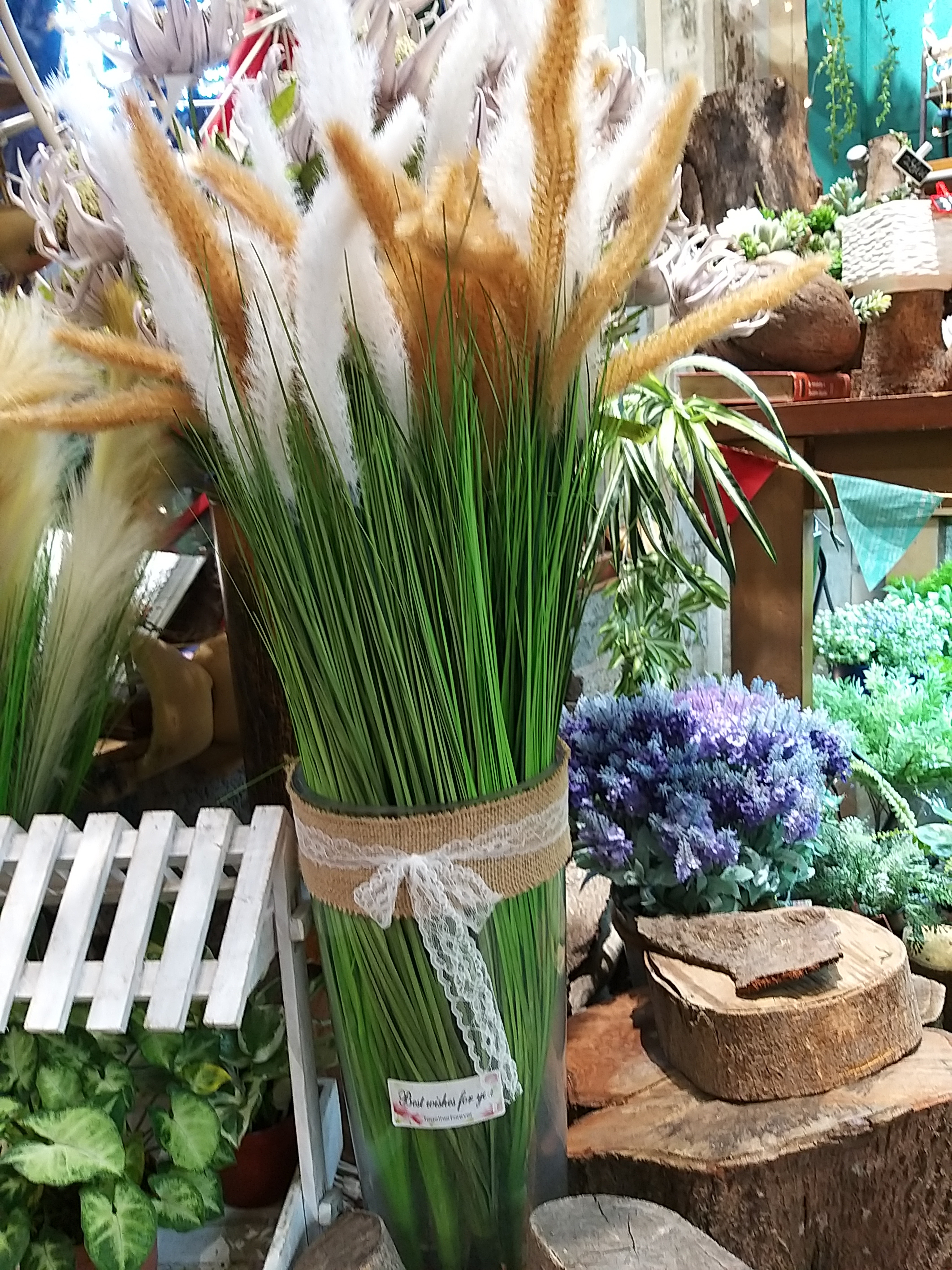 【台灣現貨速發】蘆葦草 狗尾草 仿真 裝飾 造景 ｜ 人造花 人造仿真植物 創意仿真植物 仿真葉 拍照道具