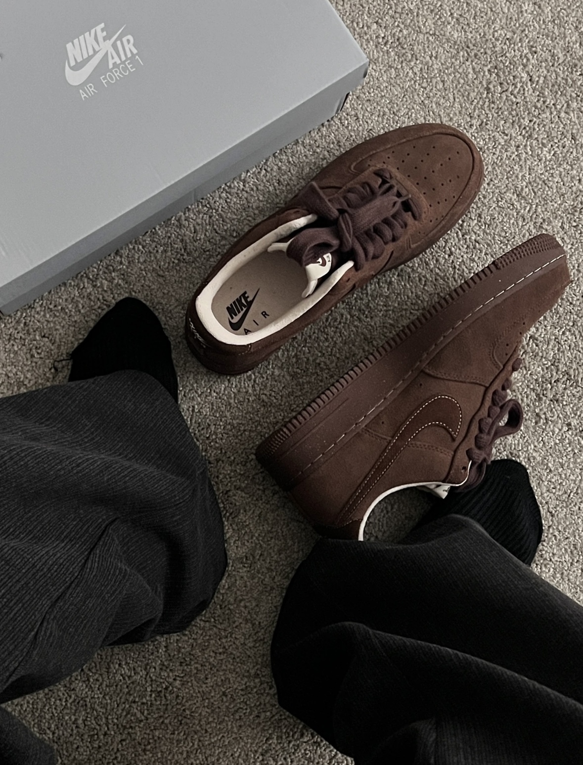 <預購> NIKE AIR FORCE 1 "CACAO WOW" 麂皮 摩卡棕