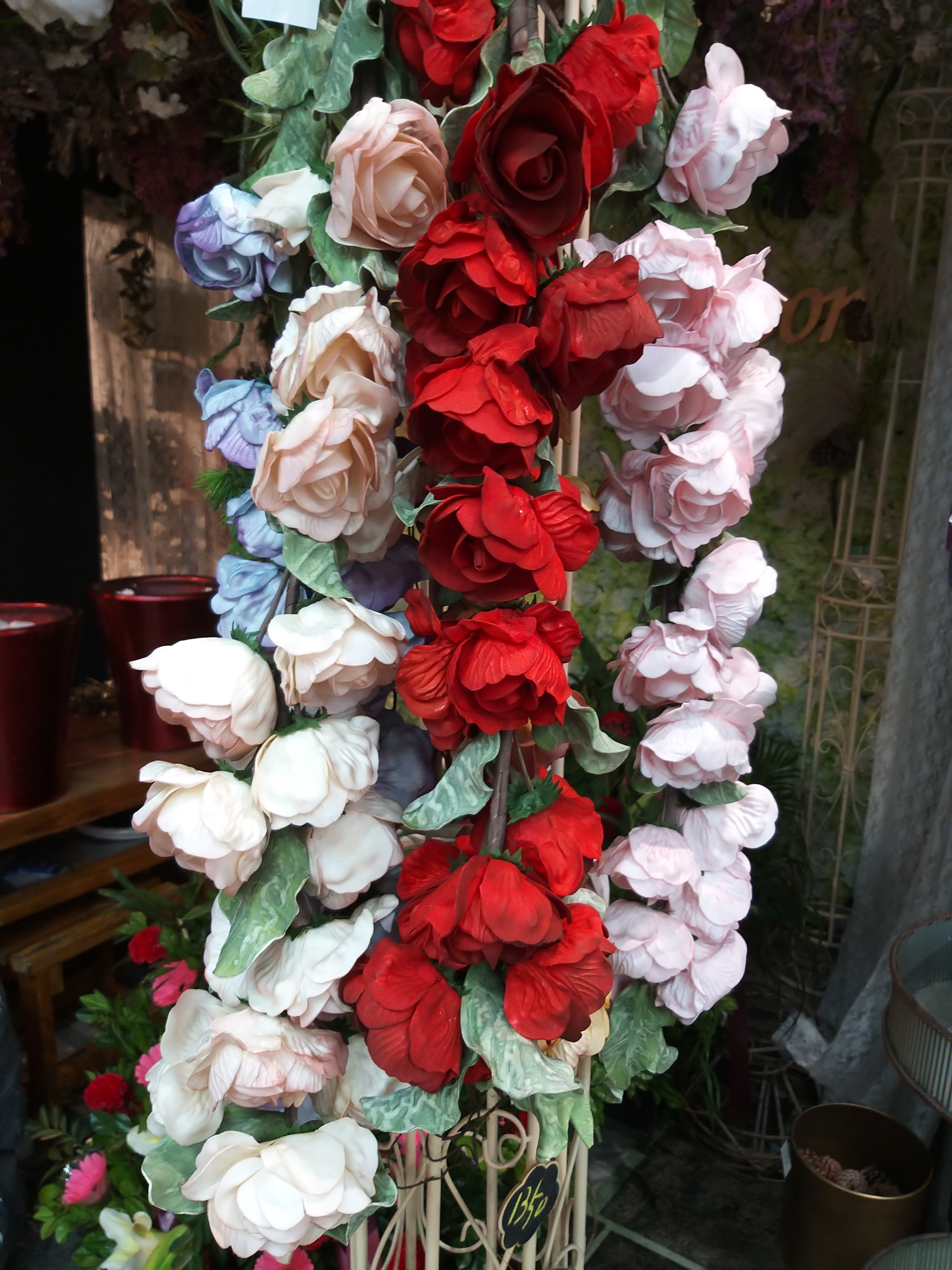 【台灣現貨速發】人造玫瑰花 整束 含樹枝 葉片 仿真 PE材質｜人造花 人造仿真植物 創意仿真植物 裝飾