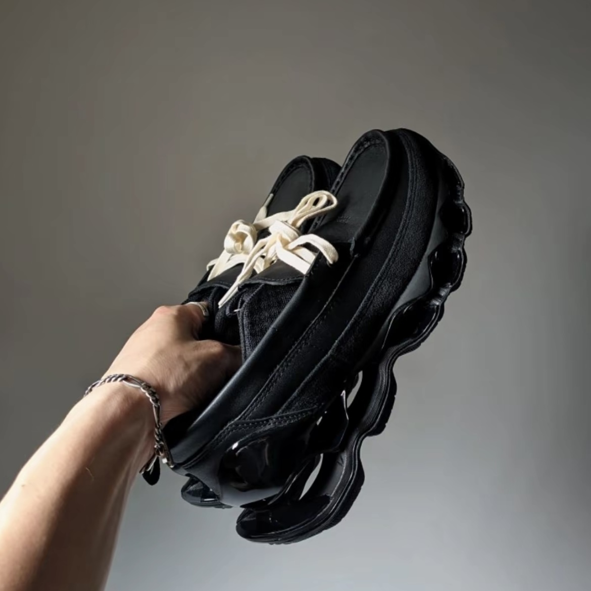 MIZUNO WAVE PROPHECY MOC 黑色 皮革 休閒鞋 D1GD230601