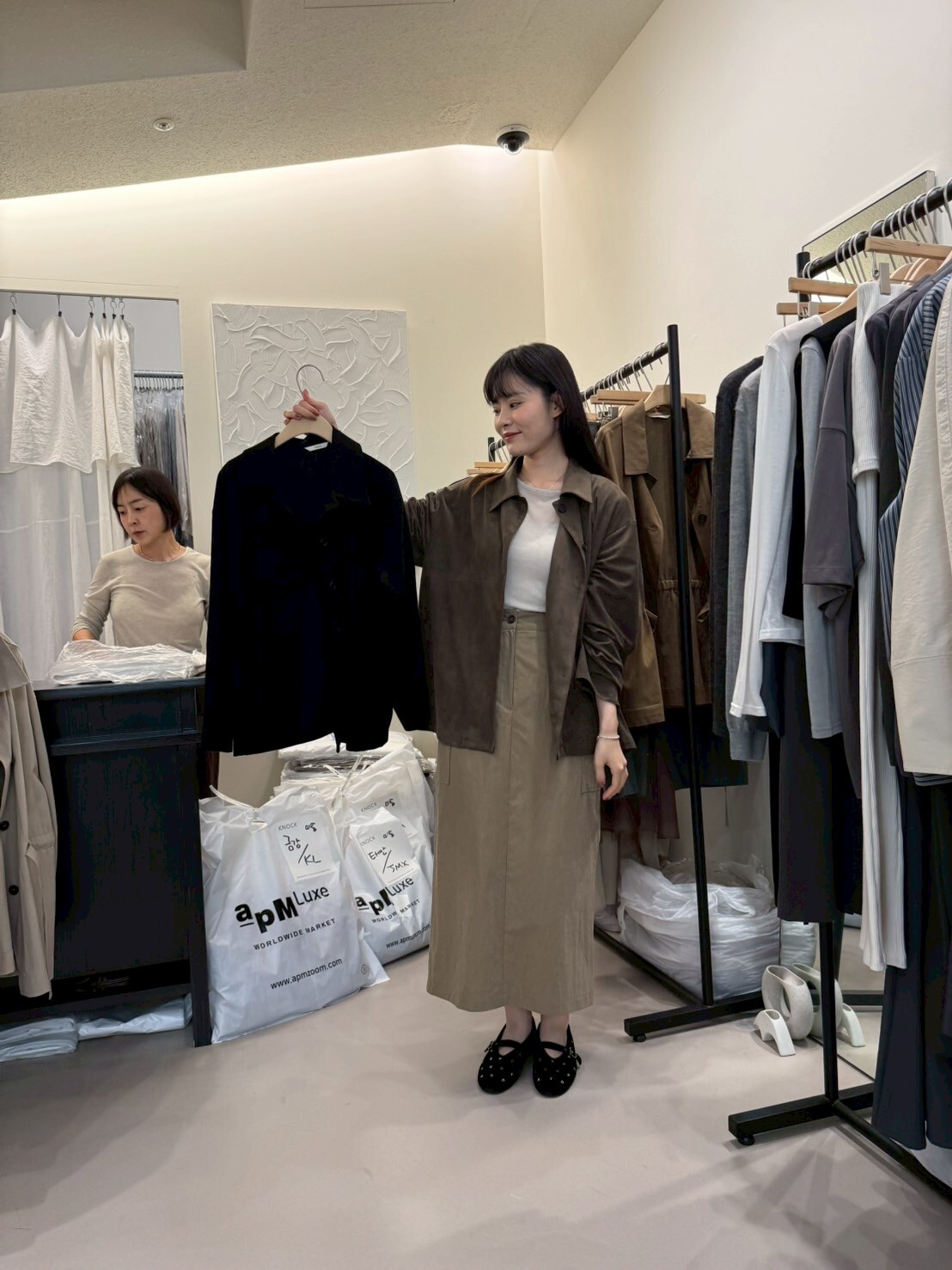 KN5031 猄皮反領襯衫外套