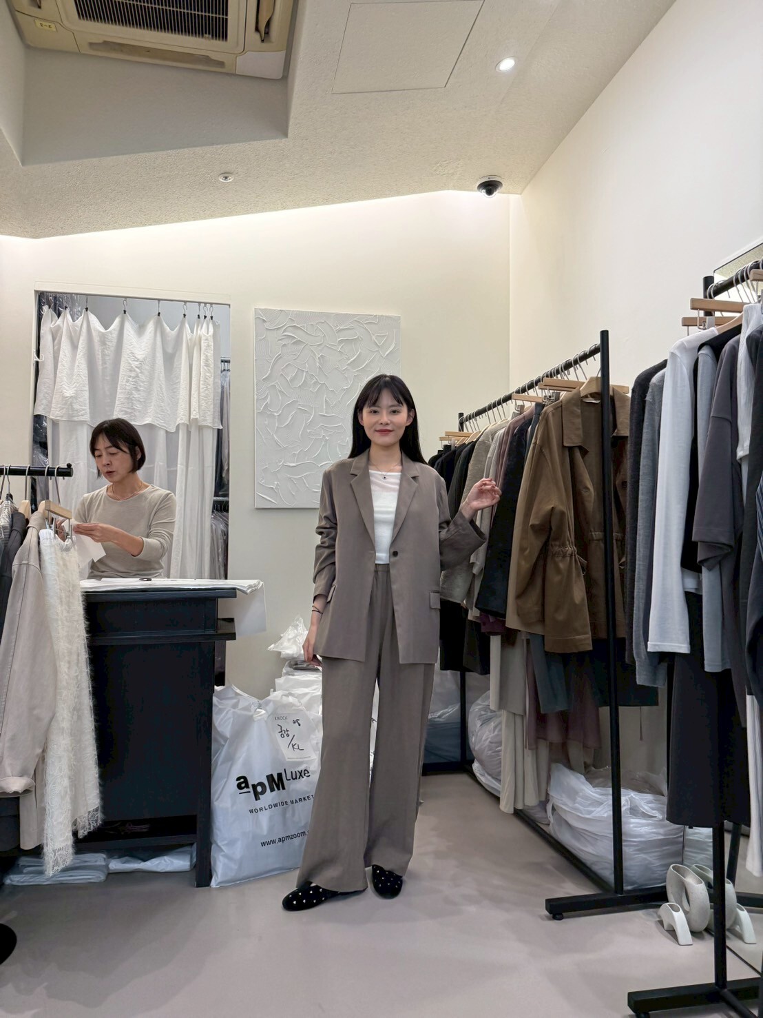 KN5015 紋路感休閒西裝外套