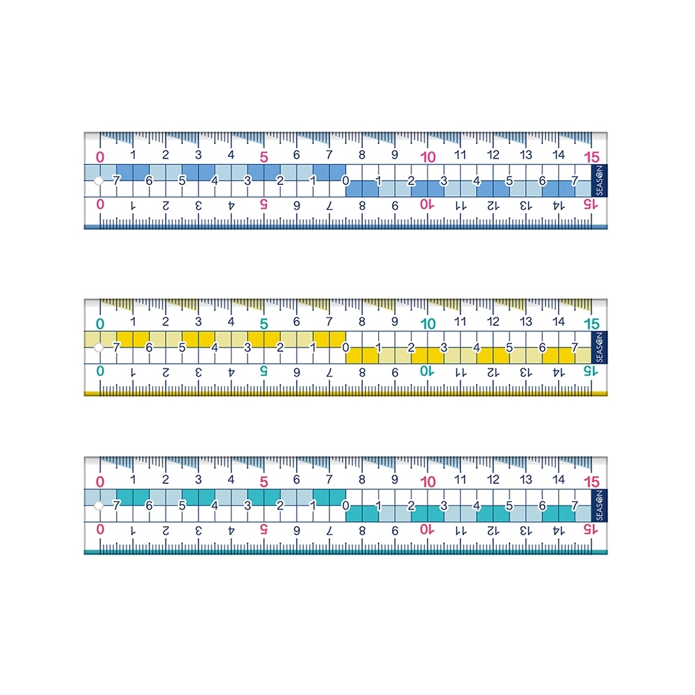 四季紙品 15公分雙向尺  【CK006】