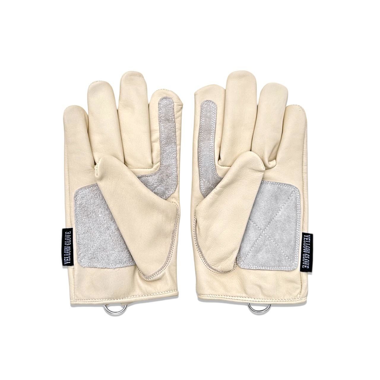 ZIPPER GLOVE / WHITE BEIGE