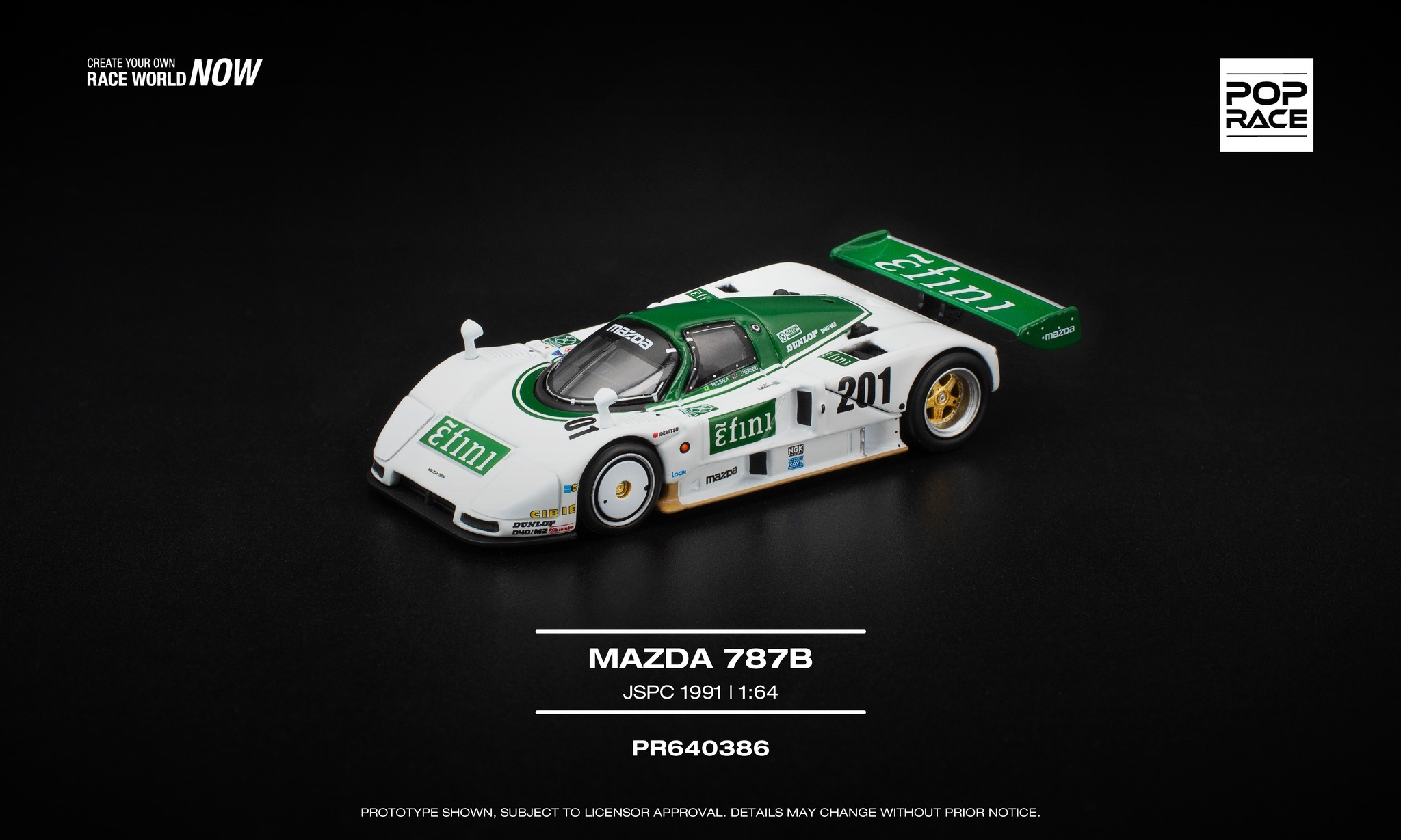 【預訂】Pop Race Mazda 787B JSPC 1991(PR640386)