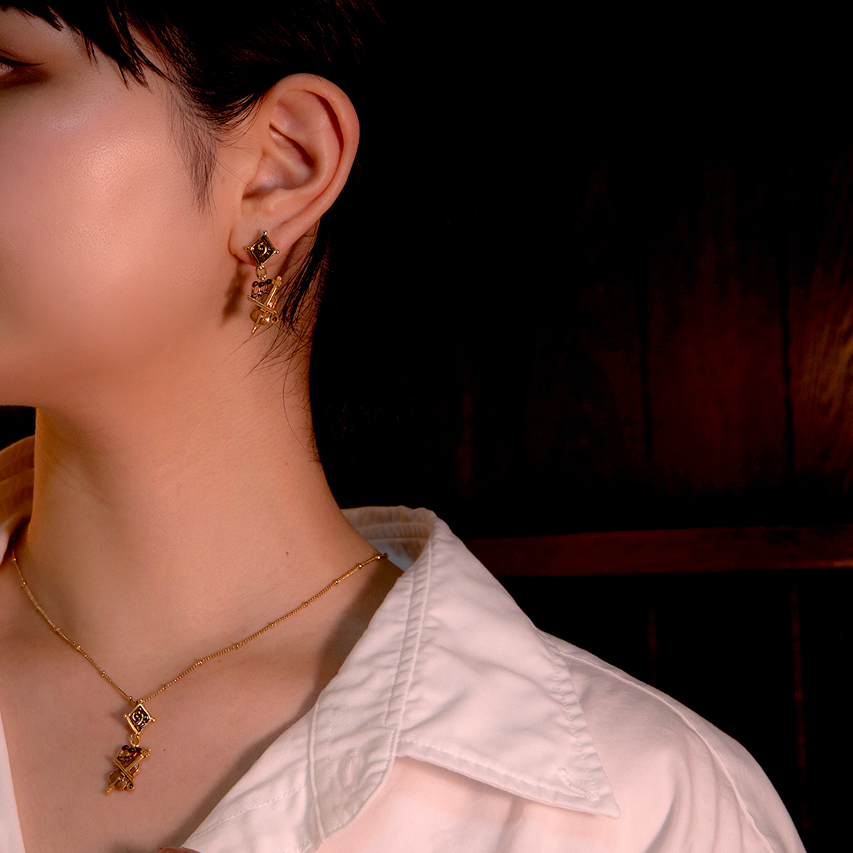 大提琴&音符耳環/頸鏈