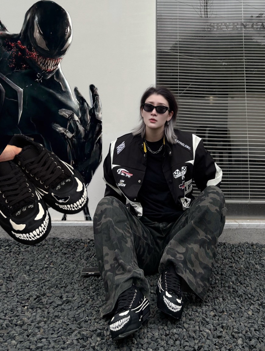 xVESSEL x 毒液 猛毒 聯名 暗黑 街頭 休閒鞋 Y25X71B