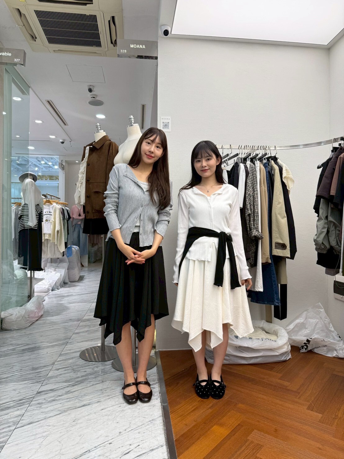 MK5013 粗橡筋邊不規則肌理感半裙