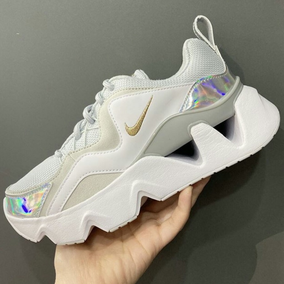 NIKE RYZ 365 白灰色 銀邊 金勾 雷射反光 增高 厚底鞋 女鞋 DC8156-100