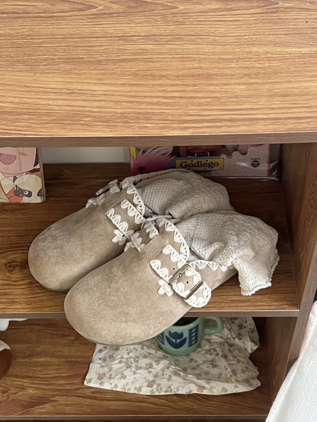 <線上SALE❤️‍🔥> 可愛的你 蕾絲造型勃肯半拖