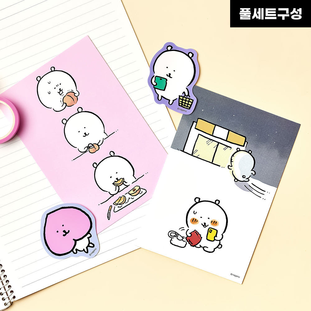 現貨｜韓國限定 白熊 明信片連貼紙 第2彈