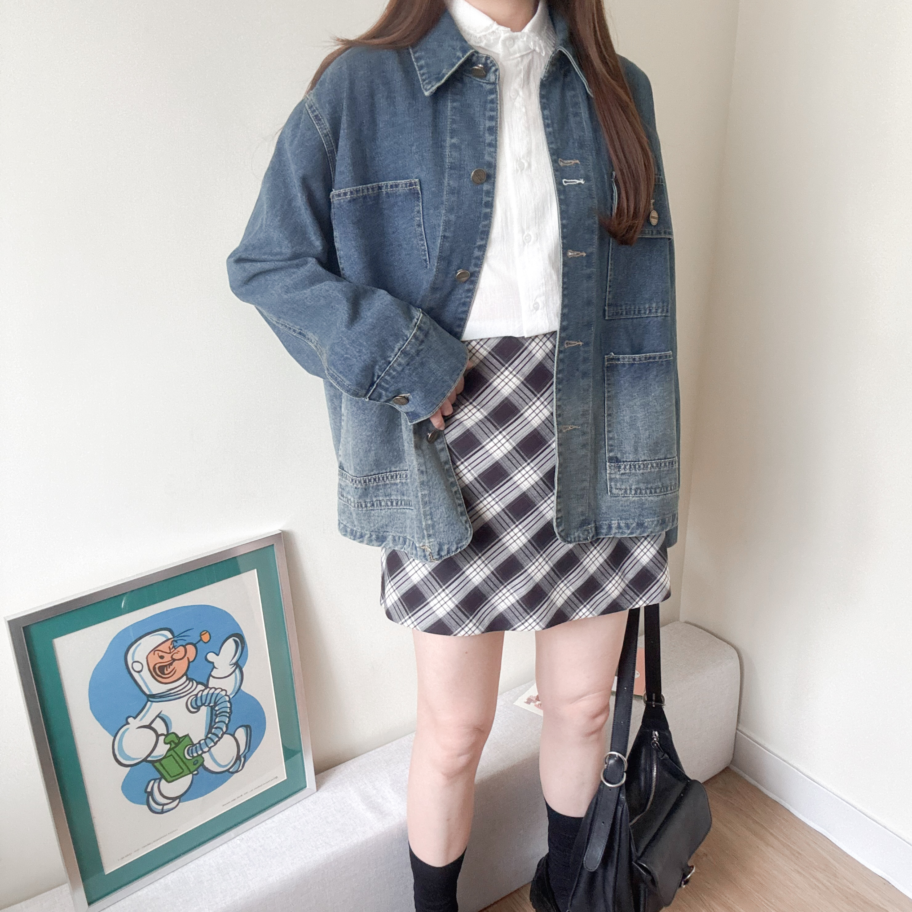 店主自留!漸變牛仔外套