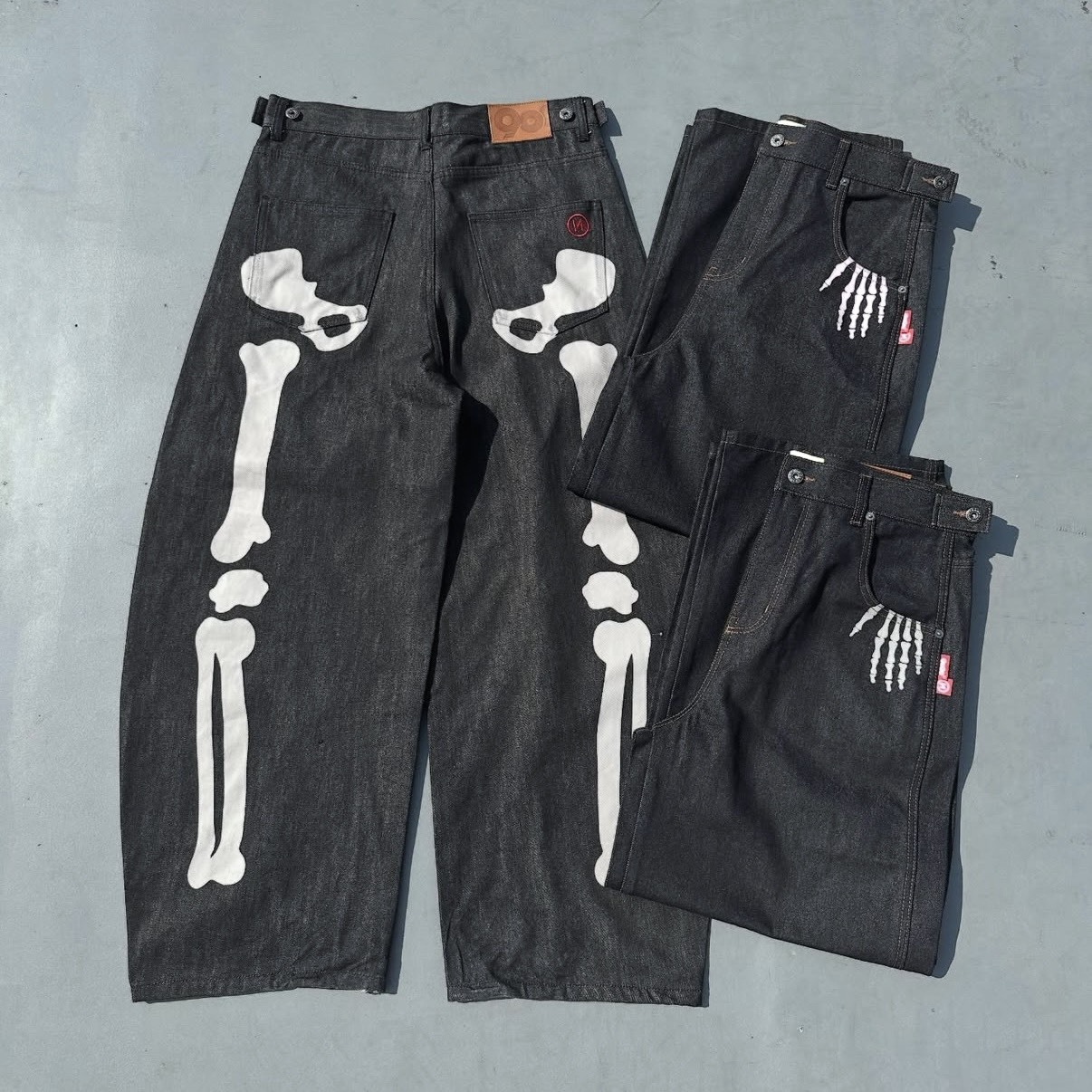 パンツ 9090 Bone Hand Rigid Denim Pants pink Bone Hand Rigid Denim Pants – YZ