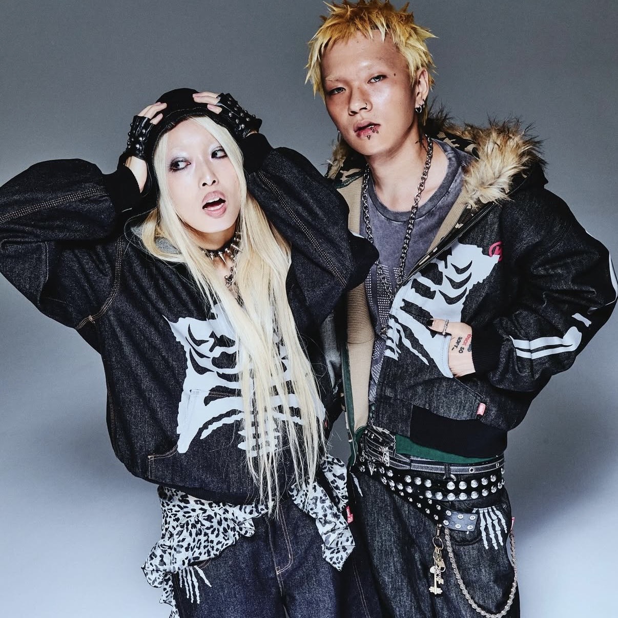 9090 Bone Rigid Denim Zip Hoodie 骨頭 拉鍊外套 NN2082