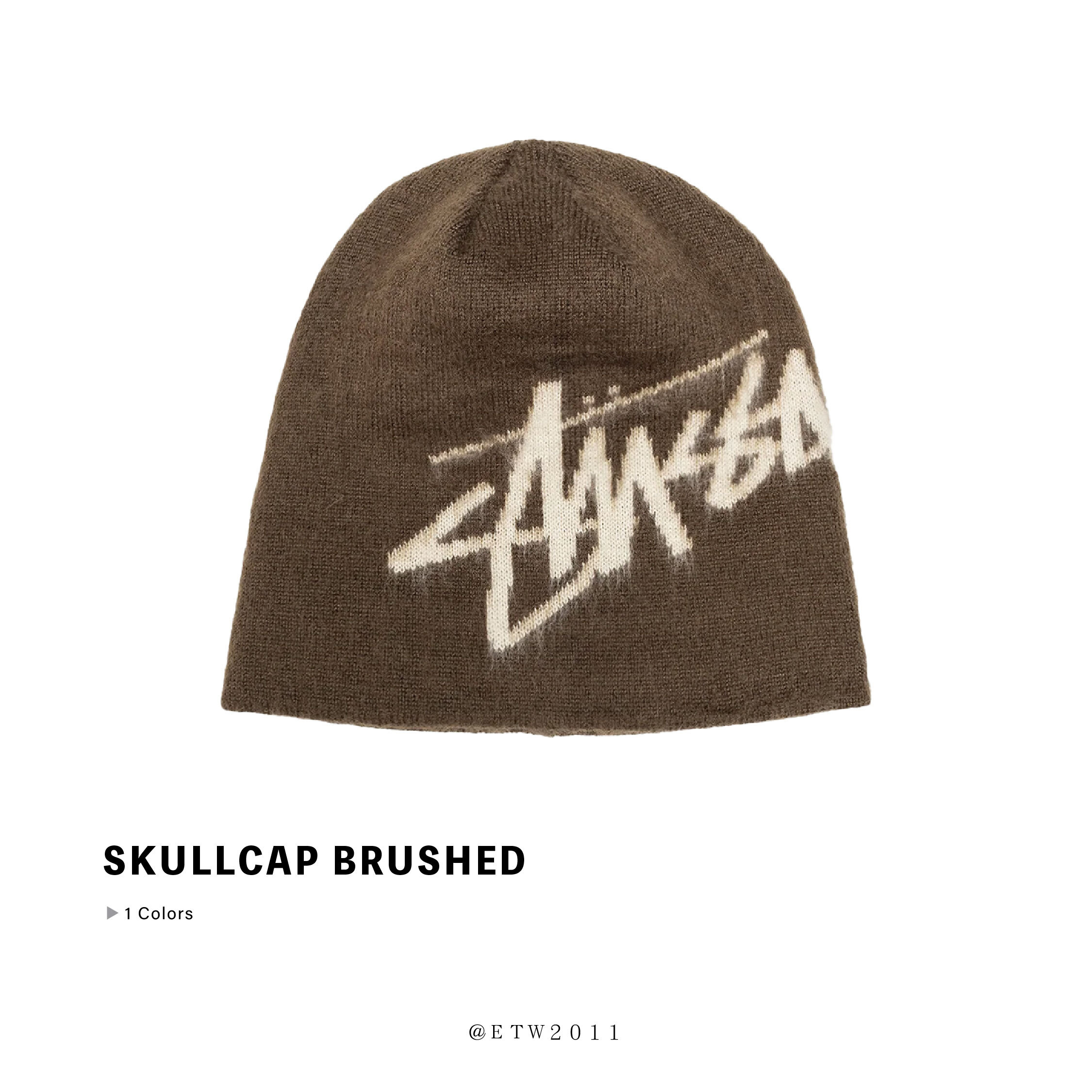☆ETW☆【EASY TO WEAR】Stussy 25FW SKULLCAP BRUSHED 秋冬 毛帽 配件