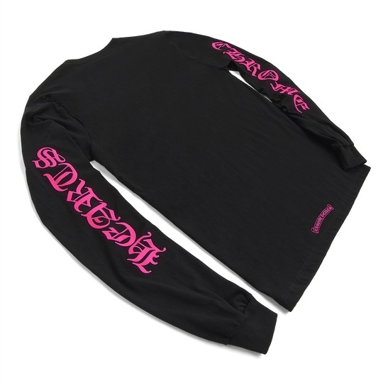 CHROME HEARTS LONG SLEEVE POCKET CREW 黑粉 薄長袖 官網限定款