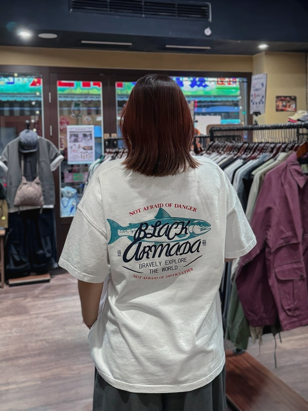 300g魚群游弋印花TEE