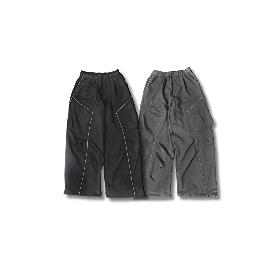 D.CLOSET 機能反光條直筒褲