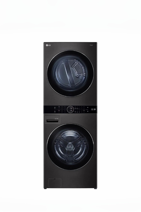 【LG】洗19公斤+乾16公斤｜ WashTower™ AI 智控洗乾衣機｜尊爵黑|WD-S1916B