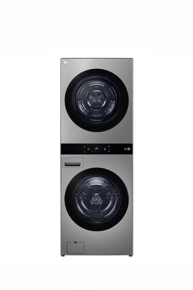 【LG】洗22公斤+乾20公斤 WashTower™ AI 智控洗乾衣機第二代｜星辰銀|WD-S2220VM