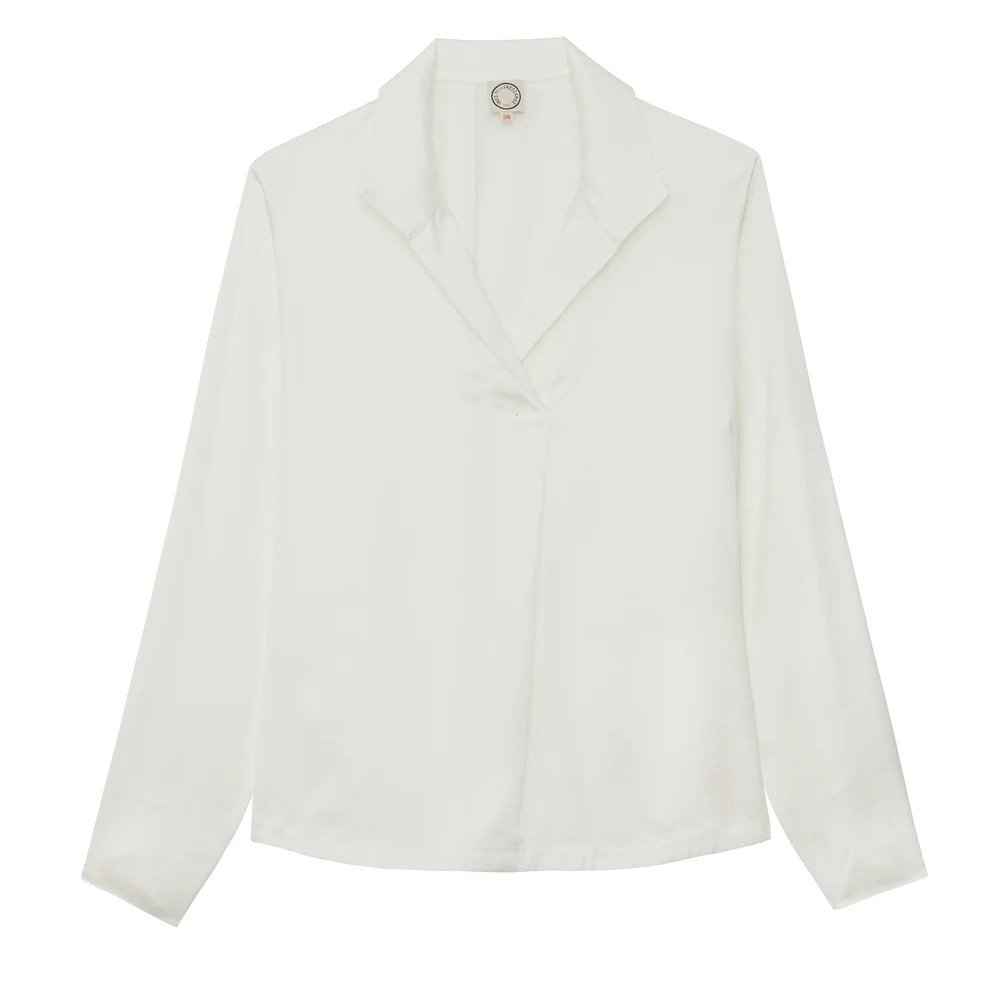1IF0930-007 INES DE LA FRESSANGE Noa Top In Recycled Viscose White #15T007VI025 (C-EU-E)