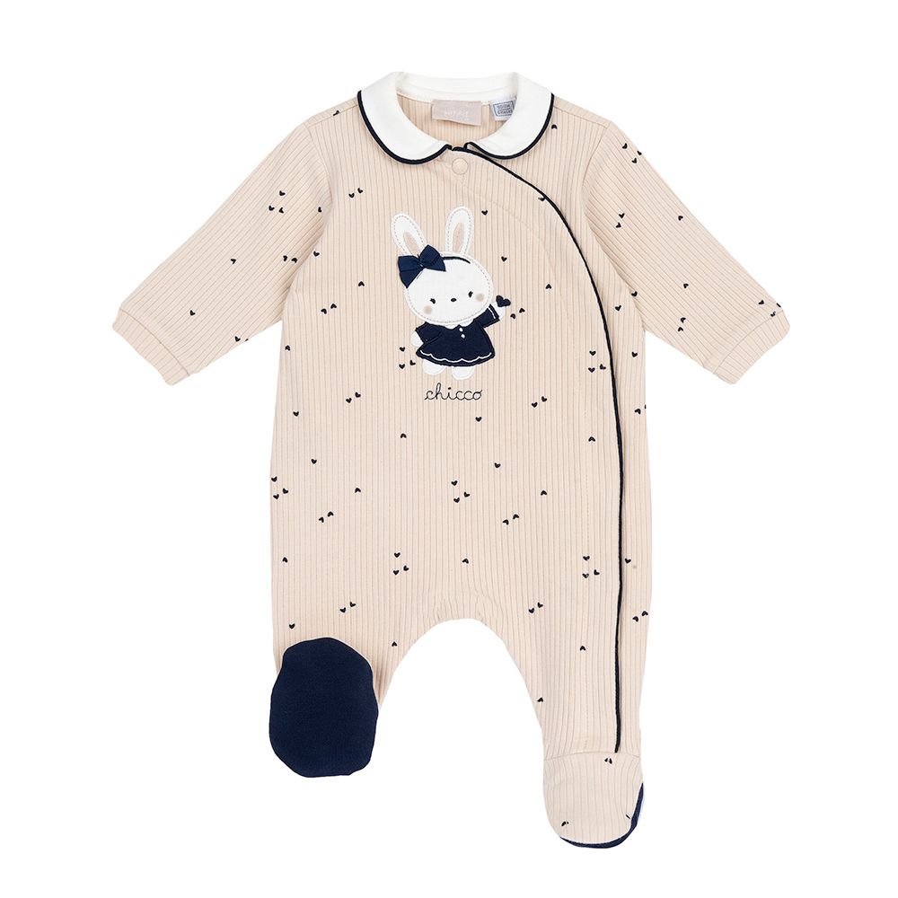 艾莉絲小兔-抽針愛心小兔有領前側開兔裝