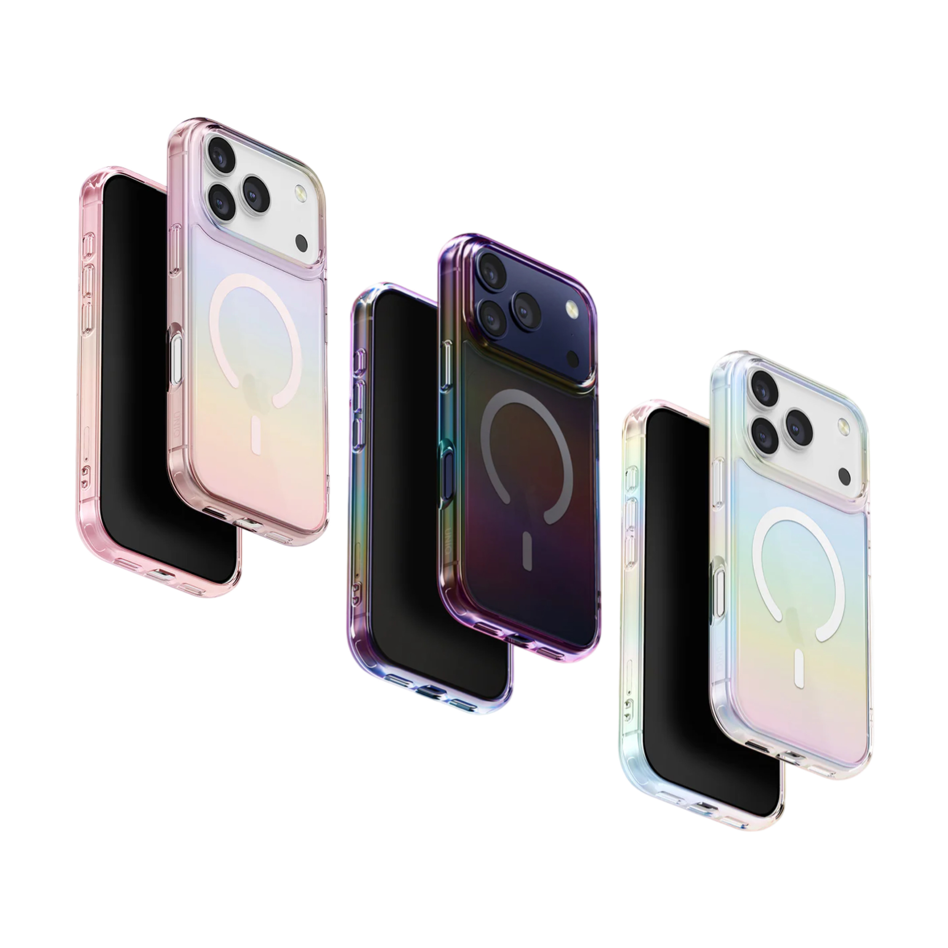 UNIQ iPhone 17 Pro Iridescia 全像保護殼