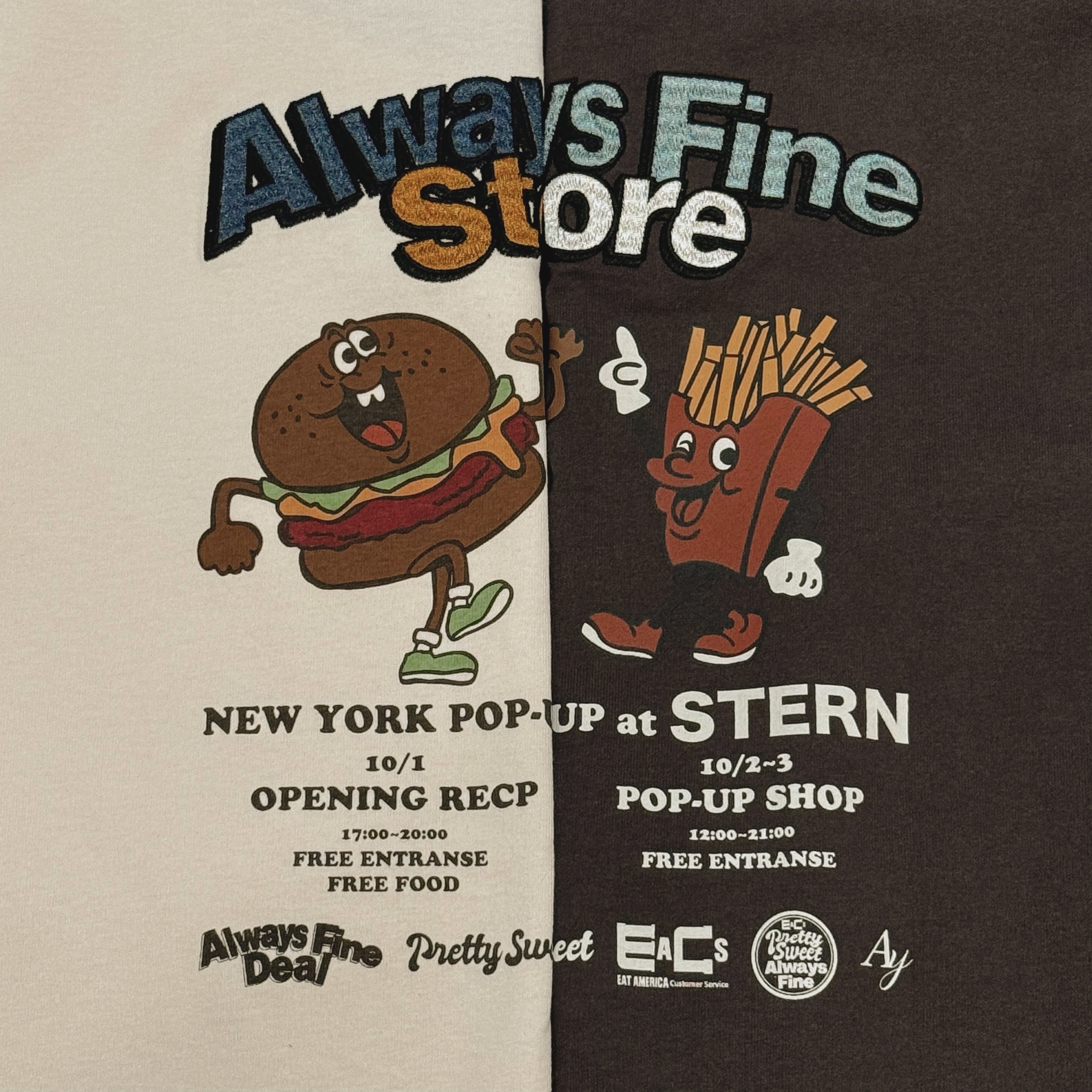 【POWER TO THE PEOPLE】漢堡薯條長袖TEE