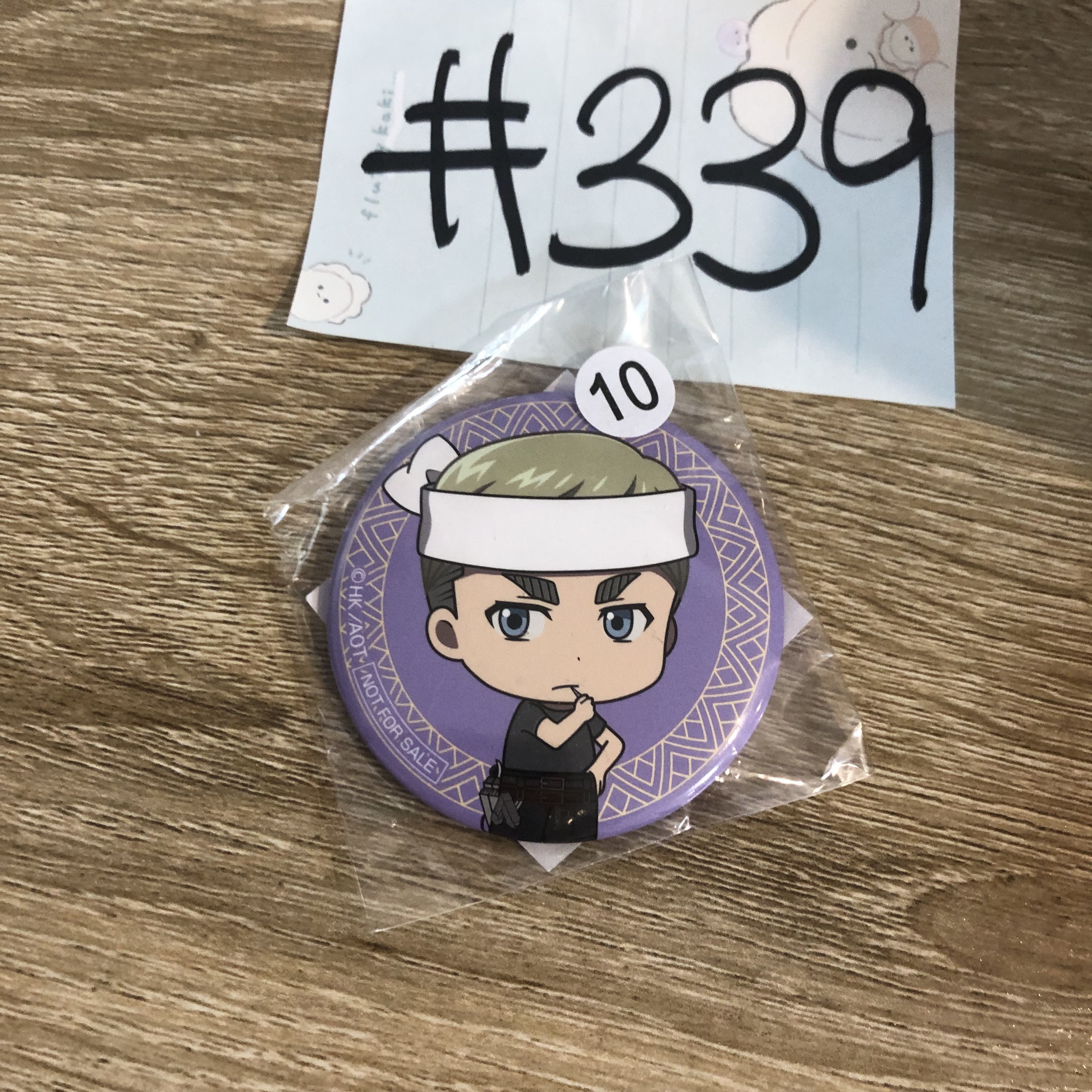 進擊的巨人 erwin 襟章#339