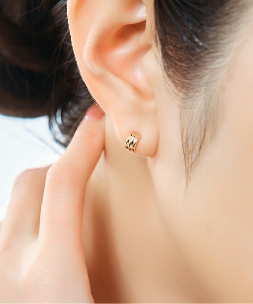 【me.luxe】K10圓弧巧緻耳環