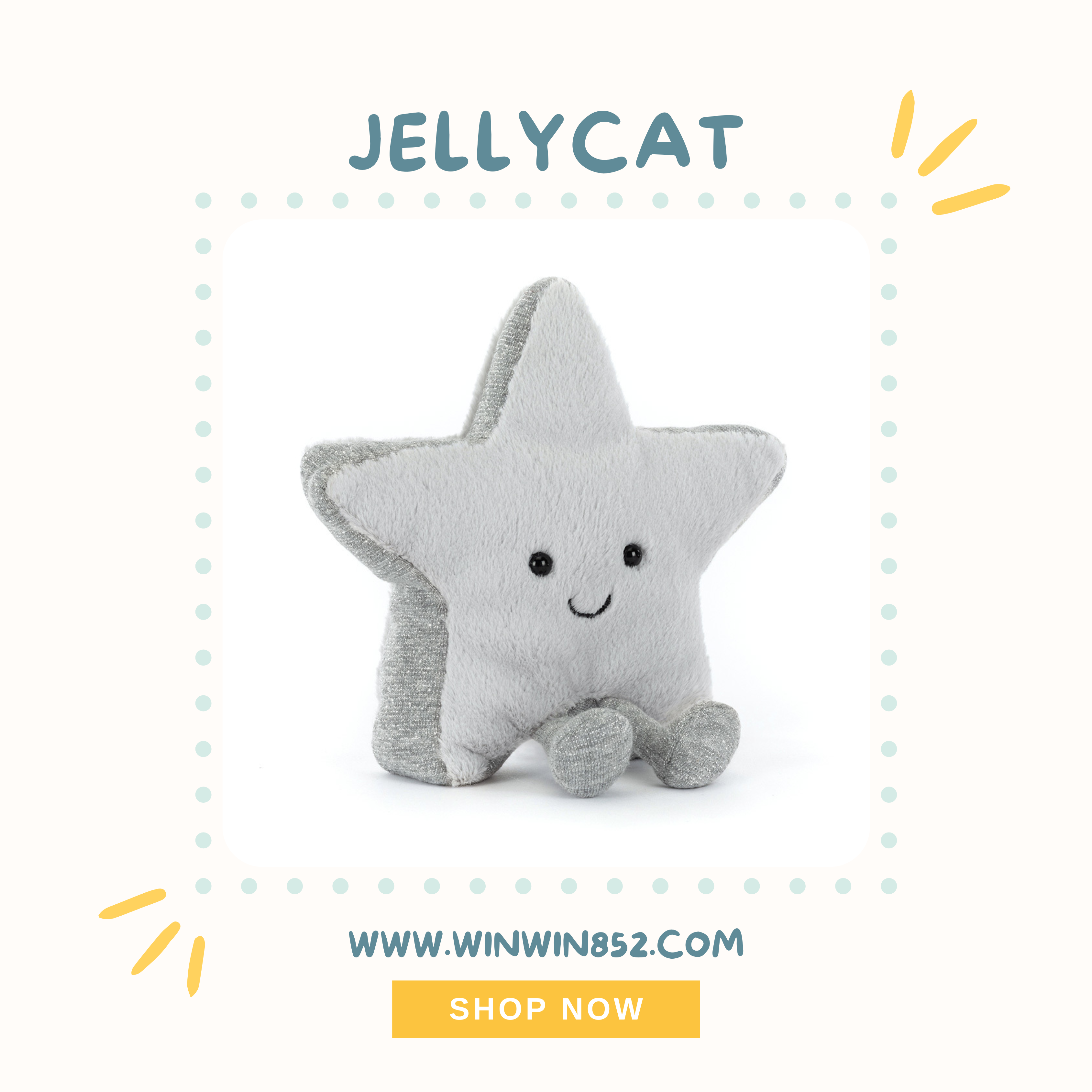 Jellycat Amuseables Silver Star
