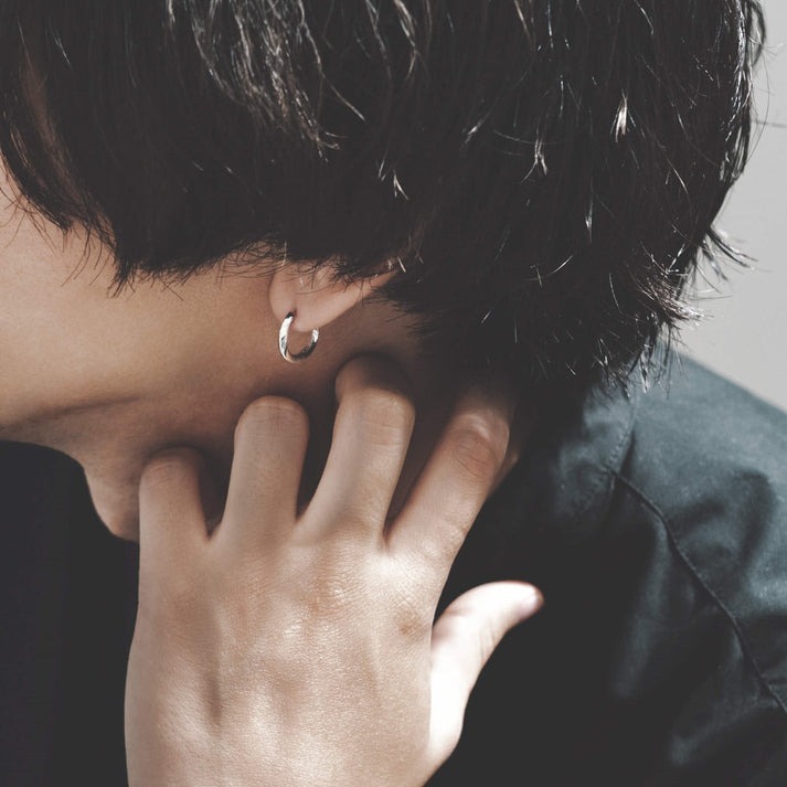 【me.luxe】SV俐落圓環耳環