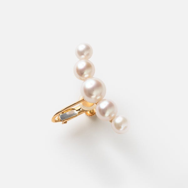 【me.luxe】SV微笑珍珠耳夾(單)