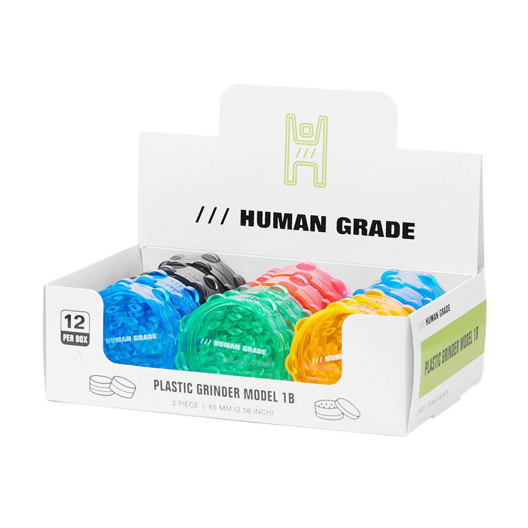 4 PIECE 2" PLASTIC GRINDER BY HUMAN GRADE