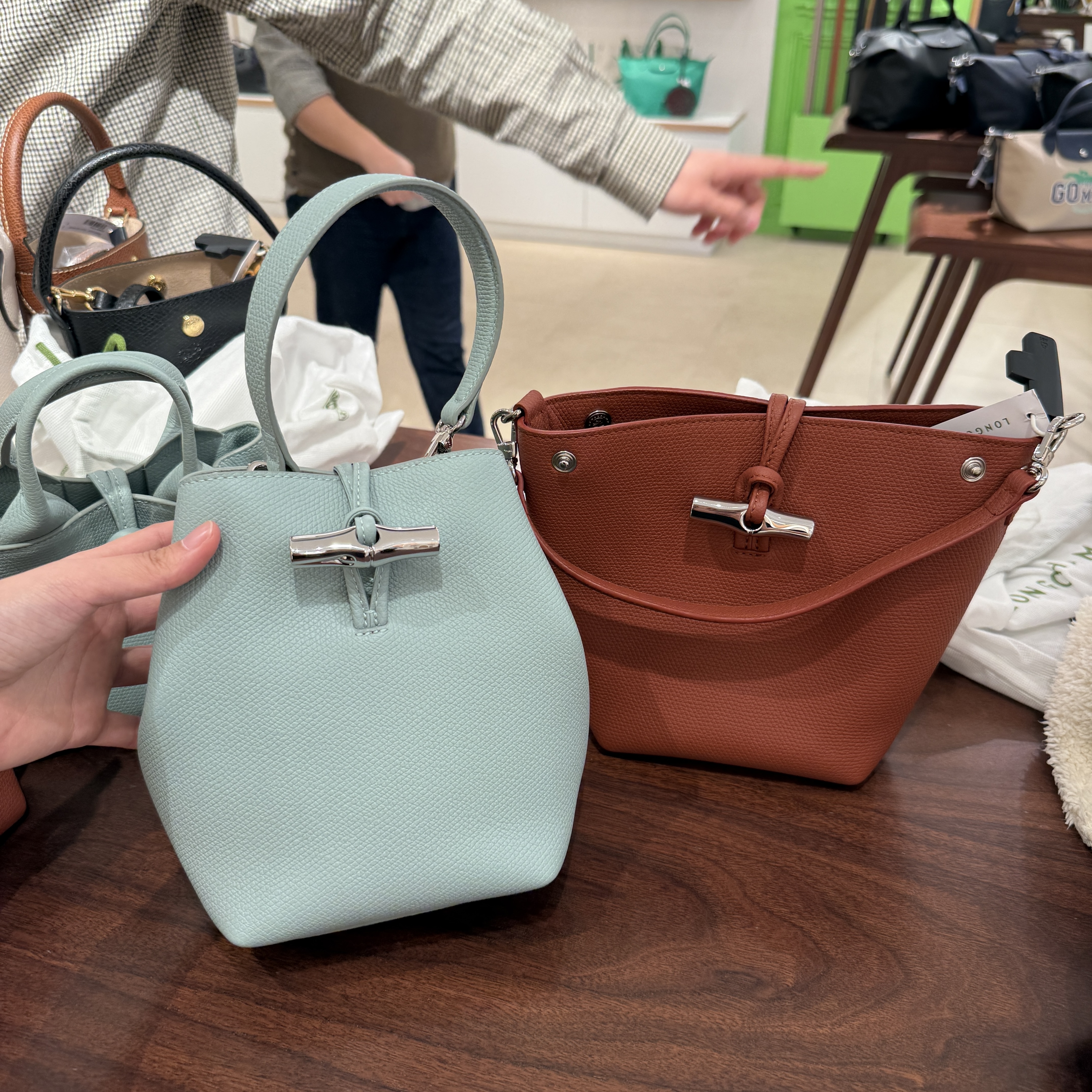 Longchamp Le Roseau XS bucket tote bag 2 colors 10279